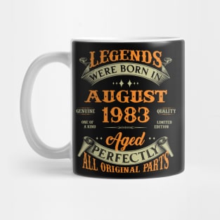 Legends Were Born In August 1983 40 Years Old 40th Birthday Gift Mug